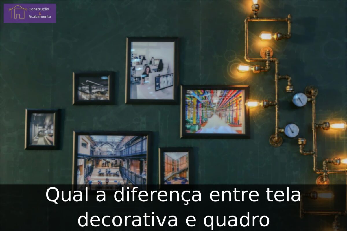 Qual a diferença entre tela decorativa e quadro