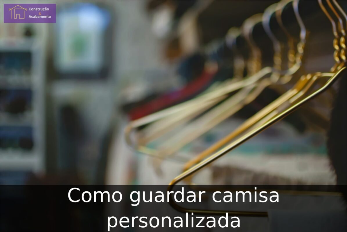 Como guardar camisa personalizada