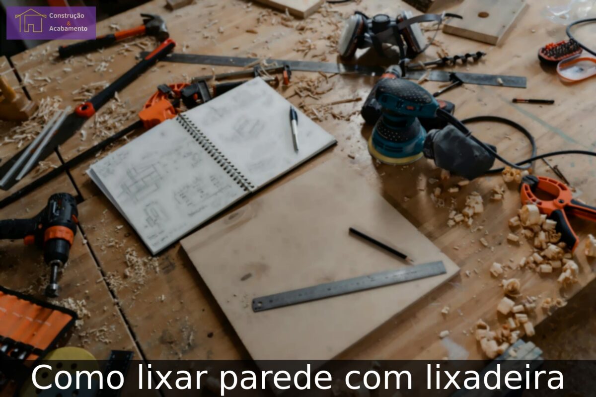 Como lixar parede com lixadeira