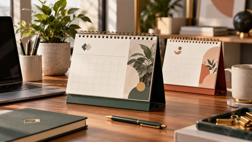 Calendário de mesa personalizado: um ano inteiro de exposição!